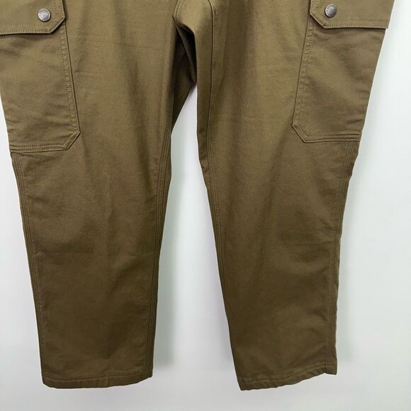 Duluth Trading Co Women’s DuluthFlex Fire Hose Slim Leg Cargo Pants Olive Green - Picture 8 of 8